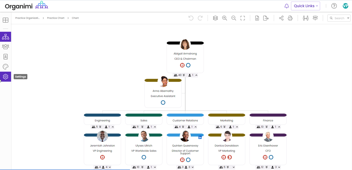 Switch your org chart left-to-right. – Organimi Help Center